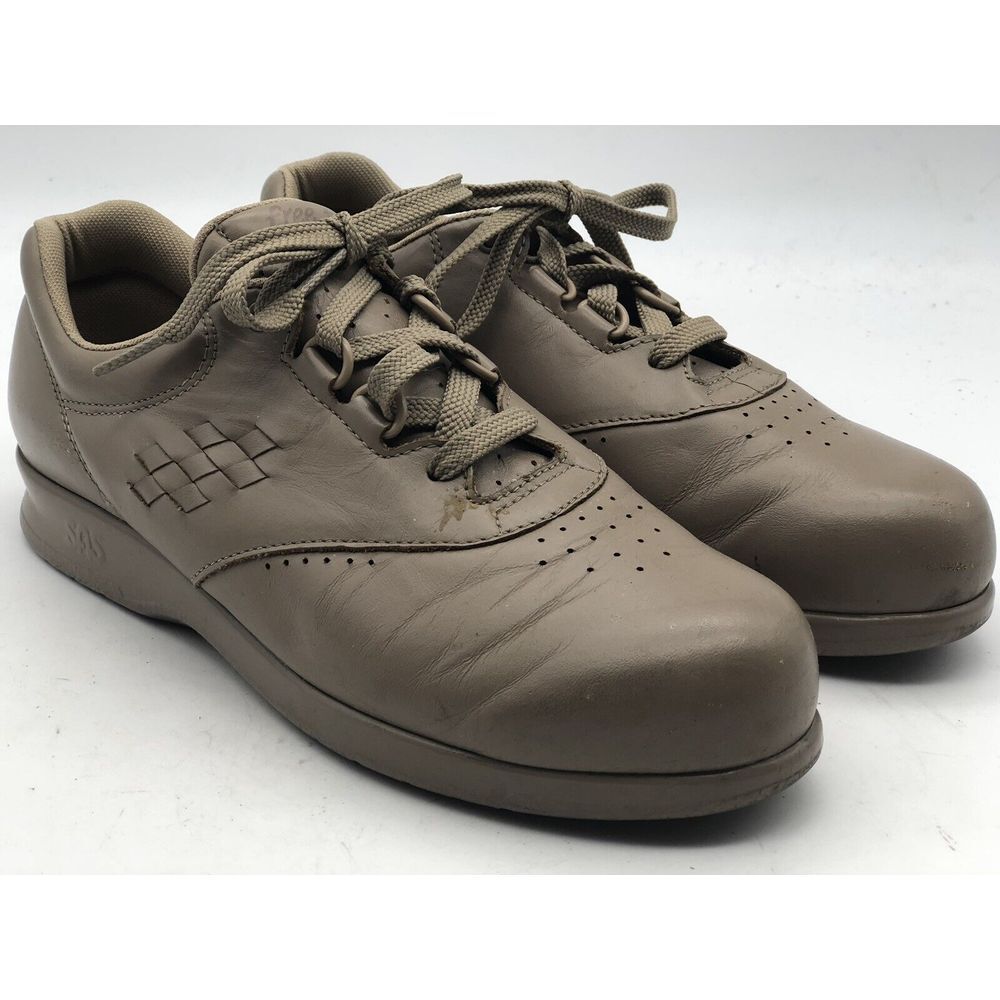 SAS Free Time Tripad Comfort Work Shoes Women's 8.5 S Bone Leather Walking